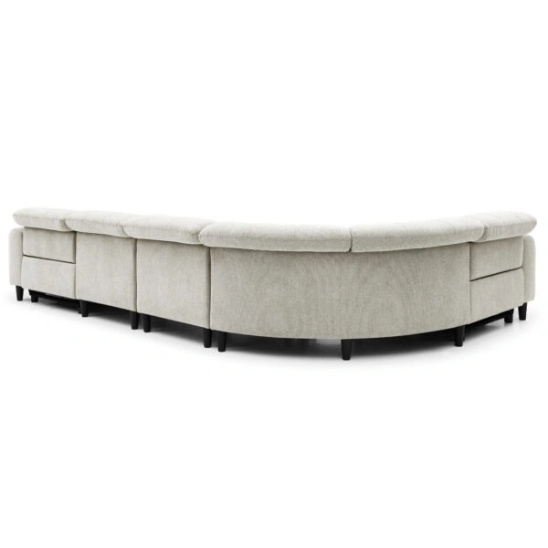 ΓΩΝΙΑΚΟΣ ΚΑΝΑΠΕΣ ΜΕ RECLINE ORACLE HM3290.02 ΜΠΕΖ ΥΦΑΣΜΑ 293x293x98Υεκ.