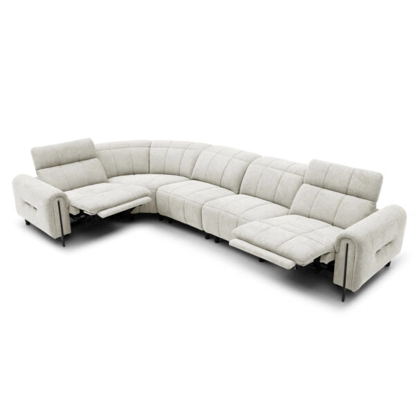 ΓΩΝΙΑΚΟΣ ΚΑΝΑΠΕΣ ΜΕ RECLINE ORACLE HM3290.02 ΜΠΕΖ ΥΦΑΣΜΑ 293x293x98Υεκ.