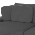 ΚΑΝΑΠΕΣ ΑΡΙΣΤΕΡΗ ΓΩΝΙΑ CRANFIELD HM3287.01L ΓΚΡΙ ΡΙΓΕ ΥΦΑΣΜΑ 313x169(γωνία)x80Υεκ.