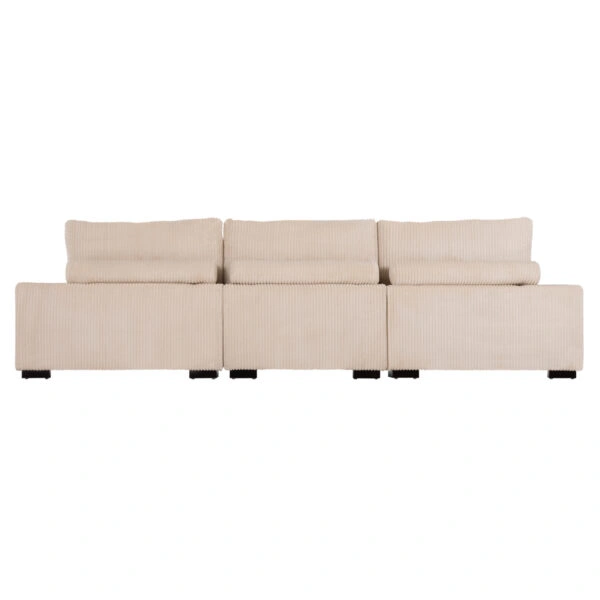 ΚΑΝΑΠΕΣ ΔΕΞΙΑ ΓΩΝΙΑ CRANFIELD HM3287.02R ΜΠΕΖ ΡΙΓΕ ΥΦΑΣΜΑ 313x169(γωνία)x80Υεκ.