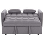 ΚΑΝΑΠΕΣ ΚΡΕΒΑΤΙ 2-ΘΕΣΙΟΣ BORG HM3289.01 ΓΚΡΙ ΥΦΑΣΜΑ 142x94x78Υεκ