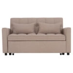 ΚΑΝΑΠΕΣ ΚΡΕΒΑΤΙ 2-ΘΕΣΙΟΣ BORG HM3289.03 ΜΠΕΖ ΥΦΑΣΜΑ 142x94x78Υεκ