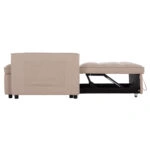 ΚΑΝΑΠΕΣ ΚΡΕΒΑΤΙ 2-ΘΕΣΙΟΣ BORG HM3289.03 ΜΠΕΖ ΥΦΑΣΜΑ 142x94x78Υεκ