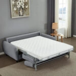 ΚΑΝΑΠΕΣ-ΚΡΕΒΑΤΙ ΜΕ ΑΝΑΔΙΠΛ.ΣΤΡΩΜΑ ETUDINE HM3311.01 ΓΚΡΙ ΥΦΑΣΜΑ 185x97x87Υεκ