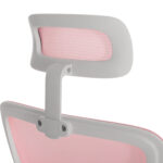 ΚΑΡΕΚΛΑ ΓΡΑΦΕΙΟΥ BLAZER HM1205.04 ΡΟΖ MESH-ΛΕΥΚΟΣ ΣΚΕΛΕΤΟΣ NYLON 60,5x47x85,5Υεκ.