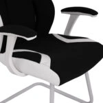 ΠΟΛΥΘΡΟΝΑ ZAHARA HM1102.02 ΣΕ ΧΡΩΜΑ ΜΑΥΡΟ ΜΕ ΑΣΠΡΟ 66,5x63x108cm