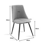 Καρέκλα Giselle  βελούδο σκούρο πράσινο-μαύρο χρυσό πόδι