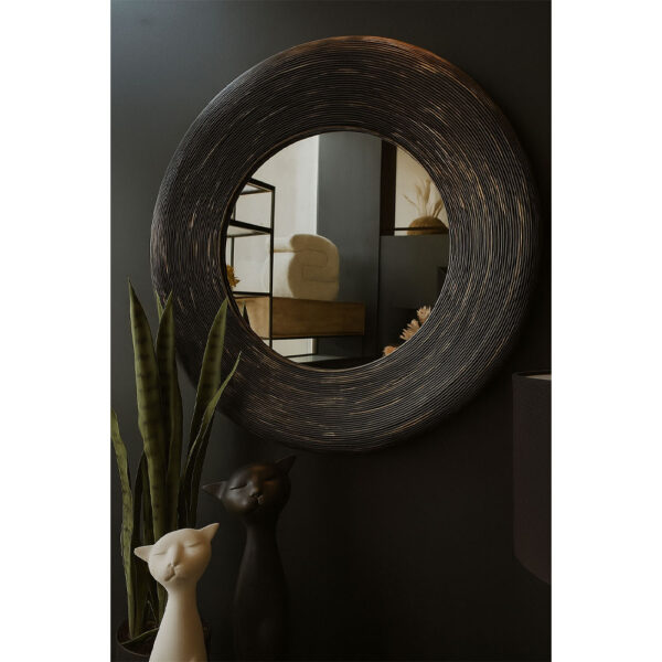 UP : DOWN ΚΑΘΡΕΠΤΗΣ ΤΟΙΧΟΥ ΜΑΥΡΟ ANTIQUE 77x6x77cm