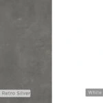 Γραφείο εργασίας Malia  λευκό-φυσικό-ανθρακί antique 120x60.5x75εκ