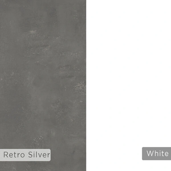 Γραφείο εργασίας Malia  λευκό-φυσικό-ανθρακί antique 120x60.5x75εκ