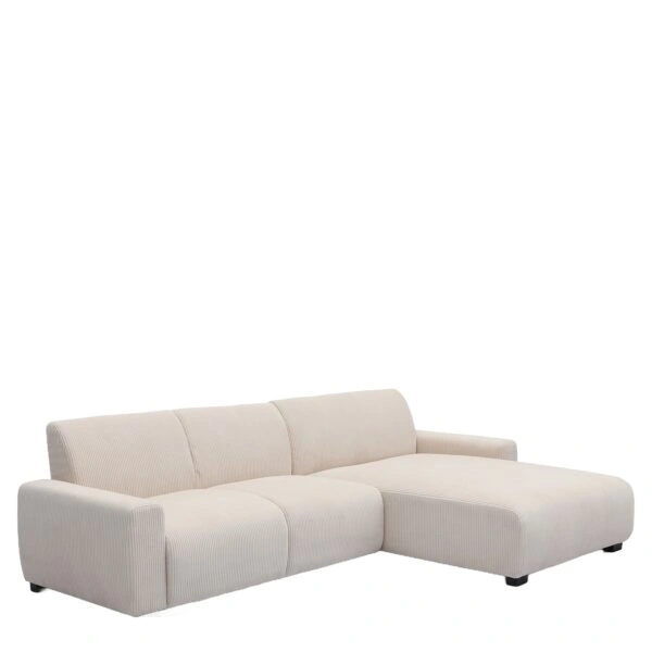 Καναπές Γωνιακός Αναστρέψιμος ArteLibre TRIANA Μπεζ Ύφασμα 287x161x71cm