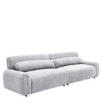 Καναπές Τετραθέσιος ArteLibre VORTICA Γκρι Ύφασμα 280x85x78cm