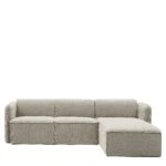 Καναπές Γωνιακός Αναστρέψιμος ArteLibre MAFFEI Μπεζ Ύφασμα 268x163x76cm