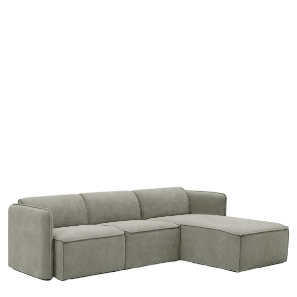 Καναπές Γωνιακός Αναστρέψιμος ArteLibre MAFFEI Γκρι Ύφασμα 268x163x76cm