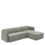 Καναπές Γωνιακός Αναστρέψιμος ArteLibre MAFFEI Γκρι Ύφασμα 268x163x76cm