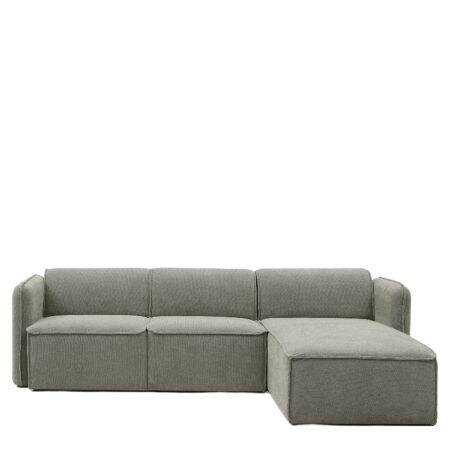 Καναπές Γωνιακός Αναστρέψιμος ArteLibre MAFFEI Γκρι Ύφασμα 268x163x76cm