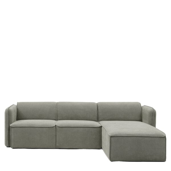Καναπές Γωνιακός Αναστρέψιμος ArteLibre MAFFEI Γκρι Ύφασμα 268x163x76cm