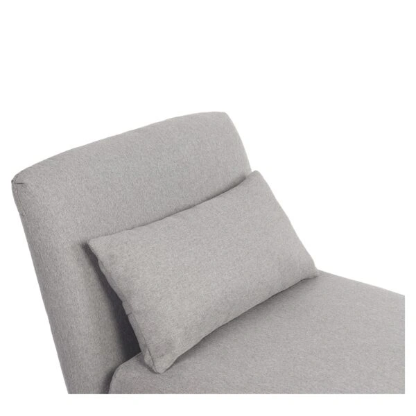 Πολυθρόνα Κρεβάτι ArteLibre VERA Γκρι Ανοιχτό Ύφασμα/Ξύλο 79x80x89cm