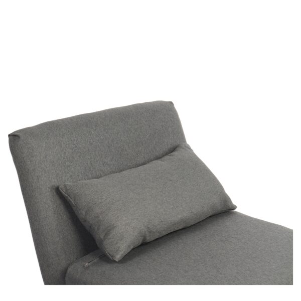 Πολυθρόνα Κρεβάτι ArteLibre VERA Γκρι Σκούρο Ύφασμα/Ξύλο 79x80x89cm