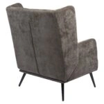 Πολυθρόνα ArteLibre NORA Γκρι Ύφασμα/Μέταλλο 100x80x89cm