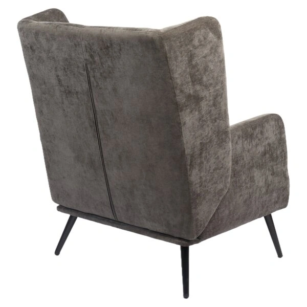 Πολυθρόνα ArteLibre NORA Γκρι Ύφασμα/Μέταλλο 100x80x89cm