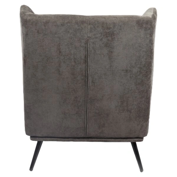 Πολυθρόνα ArteLibre NORA Γκρι Ύφασμα/Μέταλλο 100x80x89cm