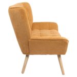 Καναπές ArteLibre NESTO Μουσταρδί Ύφασμα/Ξύλο 86x126x78cm