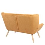 Καναπές ArteLibre NESTO Μουσταρδί Ύφασμα/Ξύλο 86x126x78cm