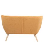 Καναπές ArteLibre NESTO Μουσταρδί Ύφασμα/Ξύλο 86x126x78cm