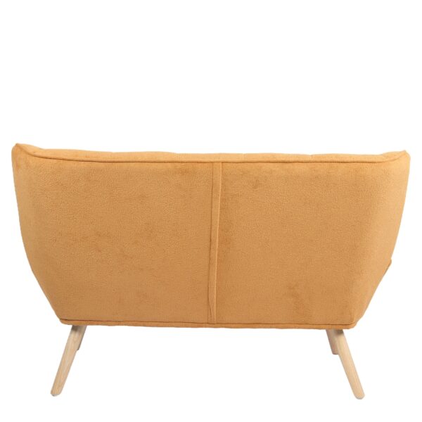 Καναπές ArteLibre NESTO Μουσταρδί Ύφασμα/Ξύλο 86x126x78cm