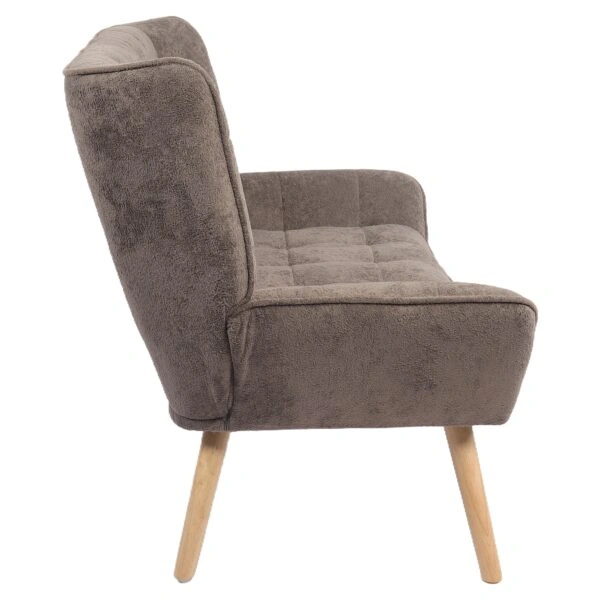 Καναπές ArteLibre NESTO Γκρι Ύφασμα/Ξύλο 86x126x78cm