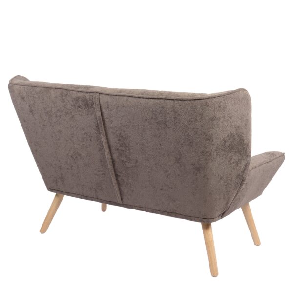 Καναπές ArteLibre NESTO Γκρι Ύφασμα/Ξύλο 86x126x78cm