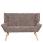 Καναπές ArteLibre NESTO Γκρι Ύφασμα/Ξύλο 86x126x78cm