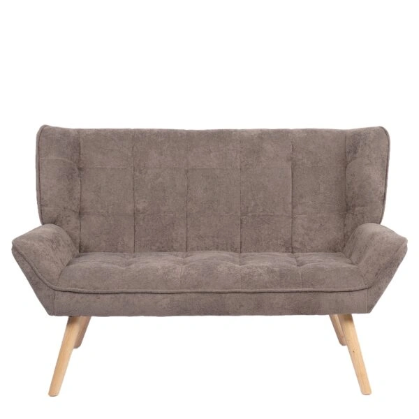 Καναπές ArteLibre NESTO Γκρι Ύφασμα/Ξύλο 86x126x78cm