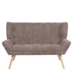 Καναπές ArteLibre NESTO Γκρι Ύφασμα/Ξύλο 86x126x78cm