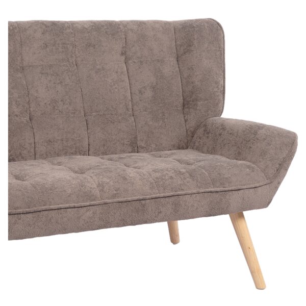 Καναπές ArteLibre NESTO Γκρι Ύφασμα/Ξύλο 86x126x78cm