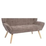 Καναπές ArteLibre NESTO Γκρι Ύφασμα/Ξύλο 86x126x78cm