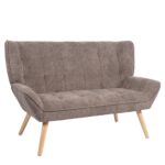 Καναπές ArteLibre NESTO Γκρι Ύφασμα/Ξύλο 86x126x78cm