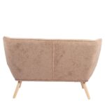 Καναπές ArteLibre NESTO Καφέ Ανοιχτό Ύφασμα/Ξύλο 86x126x78cm