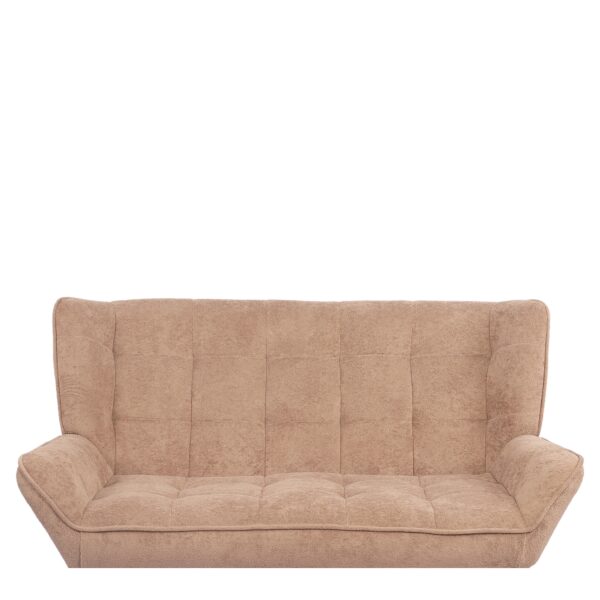 Καναπές ArteLibre NESTO Καφέ Ανοιχτό Ύφασμα/Ξύλο 86x126x78cm