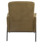 Πολυθρόνα ArteLibre ELAN Πράσινο Ύφασμα Κοτλέ/Μέταλλο 94x77x82cm