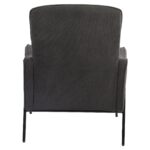 Πολυθρόνα ArteLibre ELAN Γκρι Σκούρο Ύφασμα Κοτλέ/Μέταλλο 94x77x82cm