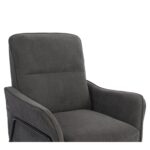 Πολυθρόνα ArteLibre ELAN Γκρι Σκούρο Ύφασμα Κοτλέ/Μέταλλο 94x77x82cm