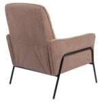 Πολυθρόνα ArteLibre ELAN Taupe Ύφασμα Κοτλέ/Μέταλλο 94x77x82cm