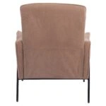 Πολυθρόνα ArteLibre ELAN Taupe Ύφασμα Κοτλέ/Μέταλλο 94x77x82cm