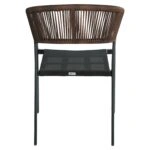 Πολυθρόνα Κήπου ArteLibre FIJI Μαύρο/Φυσικό Αλουμίνιο/Rattan 56x60x78cm