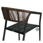 Πολυθρόνα Κήπου ArteLibre FIJI Μαύρο/Φυσικό Αλουμίνιο/Rattan 56x60x78cm