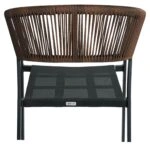Πολυθρόνα Κήπου ArteLibre FIJI Μαύρο/Φυσικό Αλουμίνιο/Rattan 56x60x78cm