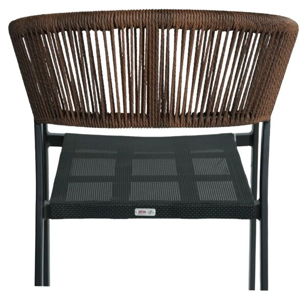 Πολυθρόνα Κήπου ArteLibre FIJI Μαύρο/Φυσικό Αλουμίνιο/Rattan 56x60x78cm