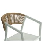 Πολυθρόνα Κήπου ArteLibre FIJI Λευκό/Φυσικό Αλουμίνιο/Rattan 56x60x78cm